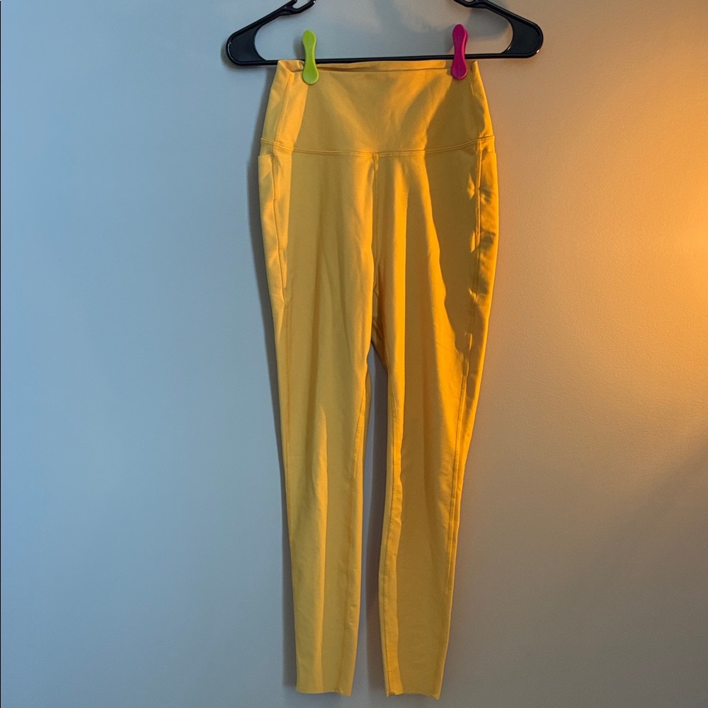 Peloton Yellow High-Waisted Leggings